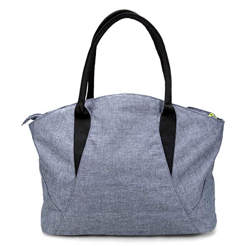 Bolsa Saco Grande com Necessaire Feminina Cinza Escuro Stone Olympikus Wave