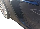 Zunsport Compatible with Porsche 718 Boxster S and Cayman S - Side Vents Grill Set - Black Finish (2016 to 2019)