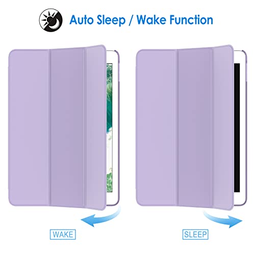 Image of JETech Case for iPad (9.7-Inch, 2018 /2017 Model, 6th /5th Generation), Smart Cover Auto Wake /Sleep (Light Purple)