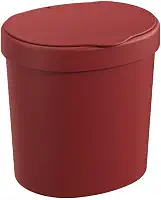Lixeira Com Tampa Basic 2,5 L, 17,5 x 15 x 18,2 cm, Vermelho Bold, Coza