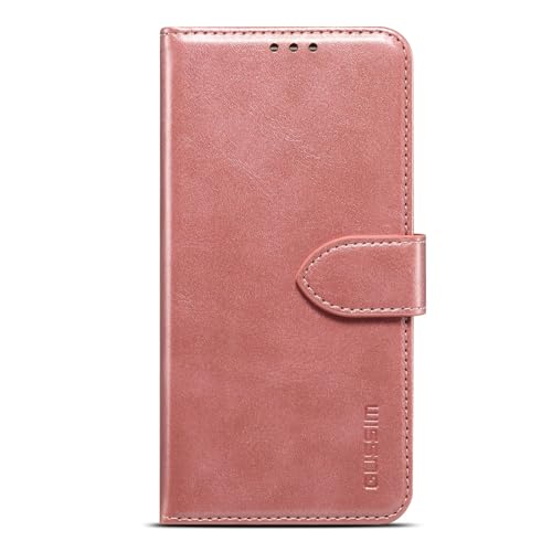 Étui portefeuille iPhone 15 Pro Max or rose de soirée