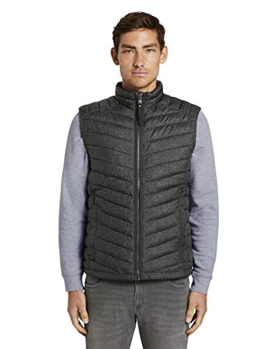 Preisvergleich Produktbild TOM TAILOR Herren Light Weight Jacke, Grey Melange Design, S