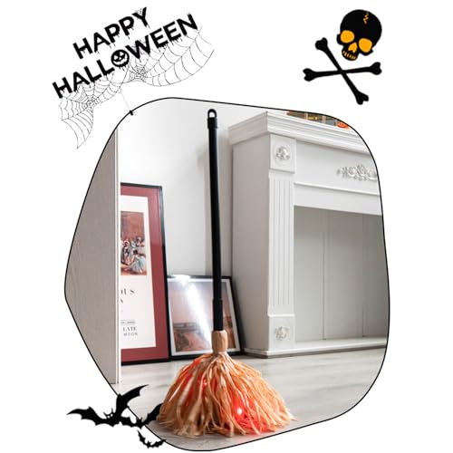 Balai de sorcière d'Halloween décoratif pour maison hantée - 8