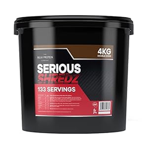 Serious Shredz 4kg – Diet Whey Protein Powder – Contains L-Carnitine L-Tartrate and Green Tea Extract – Supports Lean Muscle Growth, 133 Servings – The Bulk Protein Company (Double Chocolate)