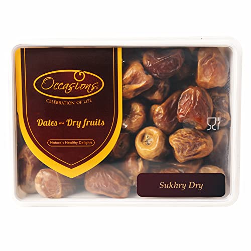Image of Occasions Sukkary Dry Dates 1kg | Premium Saudi Arabian Dates | Naturally Sweet Dry Khajoor | Healthy Energy Snack | No Added Sugar