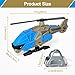 Helicopter Toy Playset for Boys,Helicopter Toys for Boys Age 4-7,Included 1 Airplane and 3 Tanks,Durable Design, Realistic Details,Gift for Kids
