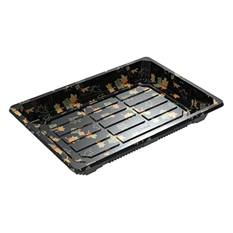 SEABOOM 5# Sushi Container Sushi Tray Sushi Plate 7 * 5-Inch Take Out With Clear Lid 400 sets 5# Cover