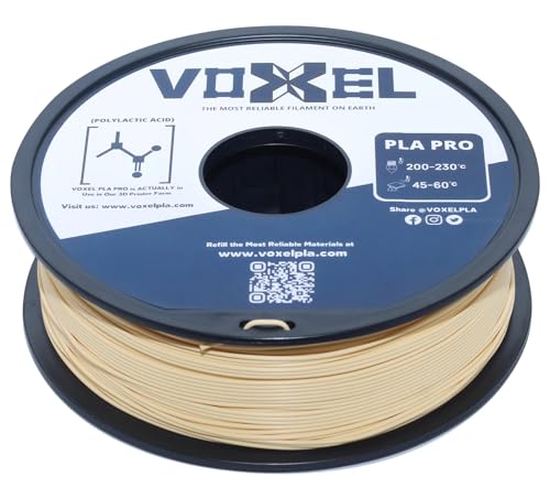 Made in THE USA | VOXEL PLA+ Tough High Speed 3D Printer Filament, 1.75mm PLA Filament, 1Kg Spool, Compatible with All 3