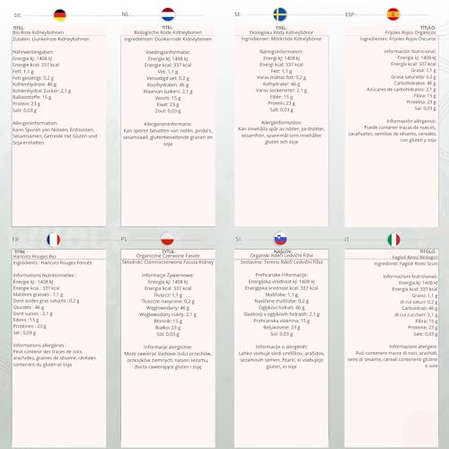 Wholefood Earth Organic Red Kidney Beans 1kg Raw | Vegan | GMO Free | Dark Red | High Fibre | High Protein | Certified Organic