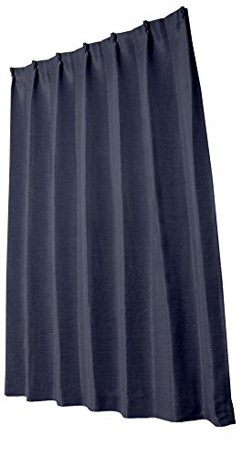 ユニベール 遮光ドレープカーテン エコプレーン2 ネイビー 幅100×丈135cm 1枚