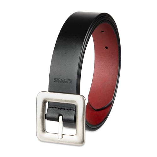 Levi's Women's Two-in-one Reversible Square Statement Buckle Casual Belt3