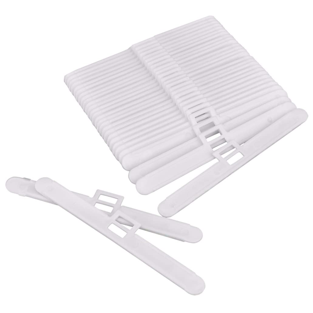 Vertical Blind Top Hangers Double Hole Blind Accessories for 127mm Slats 50PCS 11.5cm Blind Double Hole Hangers 127mm Blind Top Hangers Vertical Blind Slat Hangers Set Blind Window Accessories