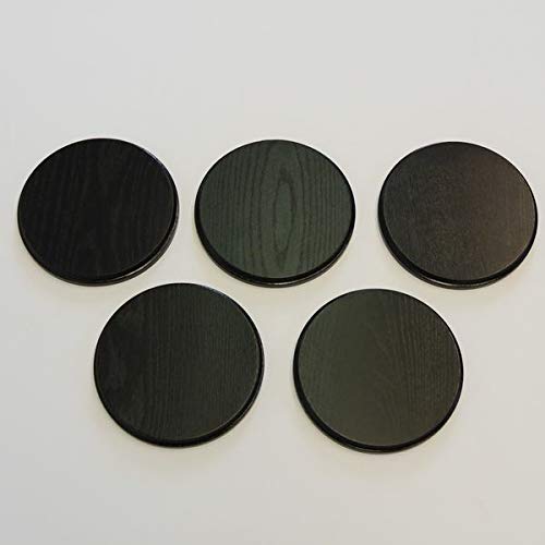 5 targhette a cuneo, rotonde, scure, AF 17 cm, cinghiale selvatico