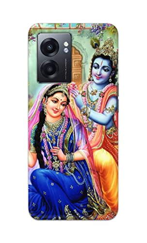 Image of Printed Hard Back Cover Case for Realme Narzo 50 5G Back Cover (Radha Krishna) -1803