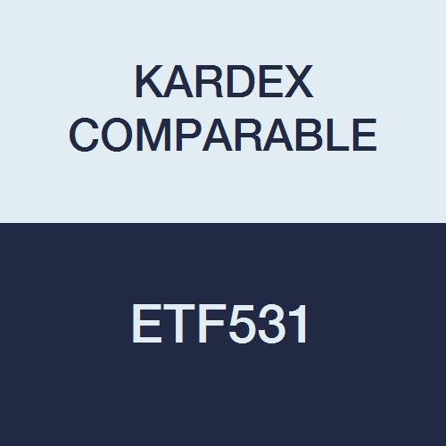 Kardex Compatible ETF531 End Tab Folder, No Fas, 11Pt Color Stock, Top and Side, A-Z Scale Printed on Tab, 11 3/4" x 9 1/2", 2-Ply, White, Pack of 100