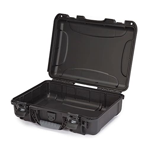 Image of NANUK 910 Hard Case with Customizable Cubed Foam, IP67 Waterproof, Dustproof and Impact Resistant, 14.3 inch x 11.1 inch x 4.7 inch, Rugged Construction for Ultimate Protection, Made in Canada - Black