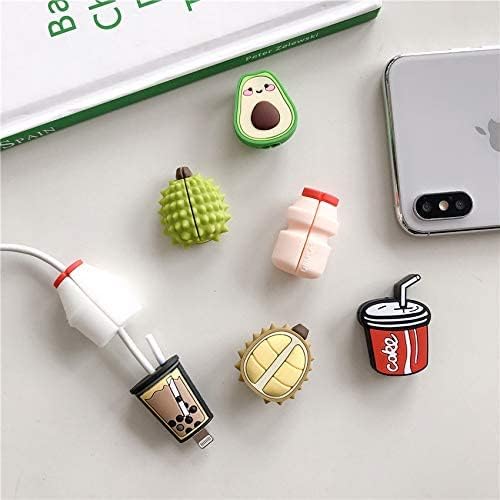 Litvibes Set of 7 Silicon New Charging Cable & Earphone Protectors,Cute Charging Wire Sleeve,Cord Protection,Cable Savers Compatible with Android USB,Type-c & iPhone Charging Cables- (Random Designs) (B0CLB1R169) Amazon Price History, Amazon Price Tracker