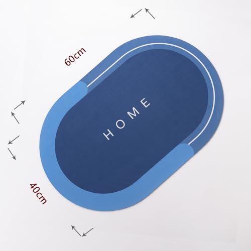 Image of UMAI X SAVYA Home Bath Mat, Quick Drying Water Soak Bathroom Mat Water Absorbent Door Mat, Floor Mat, Anti Slip Bathroom Cushion Mat (60 * 40)