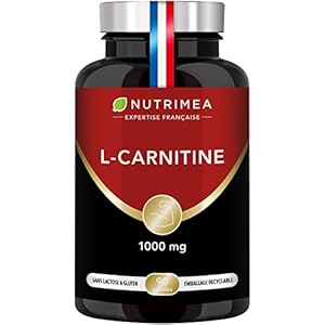 L-Carnitine – 1470 mg de L-Carnitine Tartrate – Boost d’Energie & Récupération Après le Sport – Brûle Graisse & Minceur – Avec Vitamine B6-90 Gélules Vegan – Nutrimea – Fabriqué en France