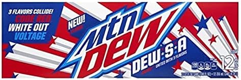 Mountain Dew, Dew-S-A, 12 fl oz cans, 12 count
