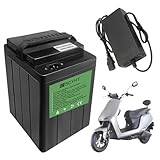 SSCYHT Lithium Battery 60V 30Ah 25Ah Replacement Battery 48V 20Ah Rechargeable Batteries 72V Electric Motorcycle Batteries with Charger and Handle,48v30ah