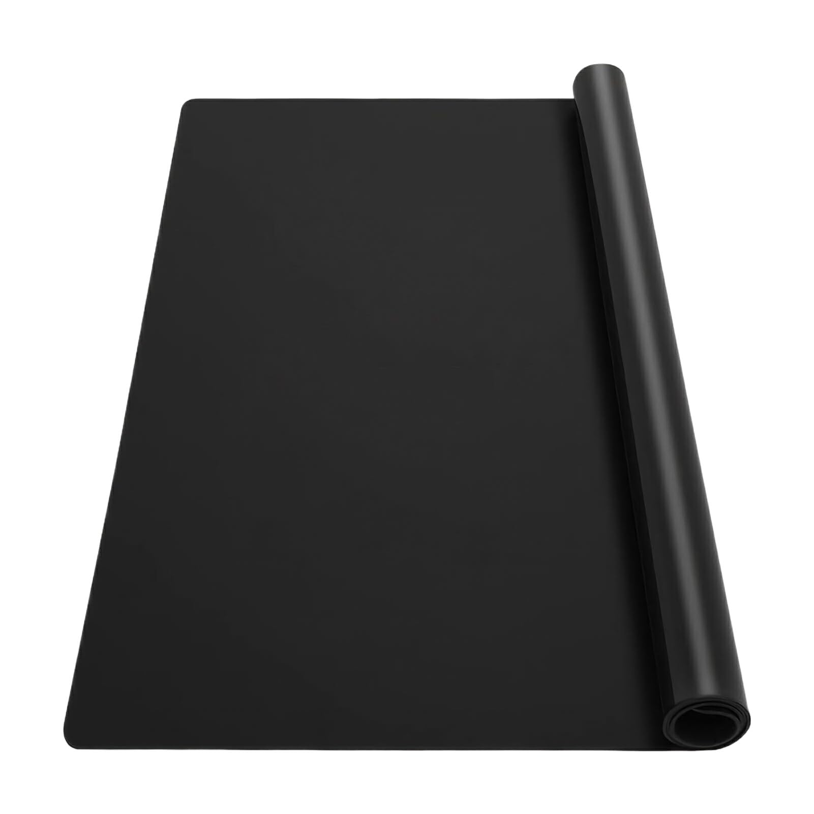 VUIUYOIES Tapis de Plat à Manger Tapis en Silicone Extra Large et épais pour napperon de Table Tapis en Silicone napperon de Table de Nombreuses utilisations, Noir