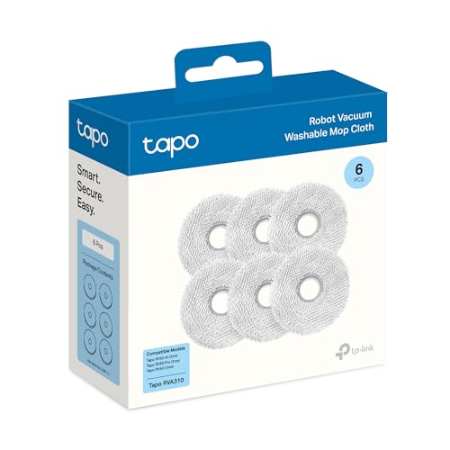 Image of Tapo Washable Mop Cloth Replacement, RVA310, Compatible with RV50 Pro Omni