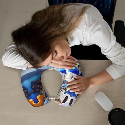 Almohada cuello en U espuma viscoelástica 25 cm x 30 cm miniatura 7