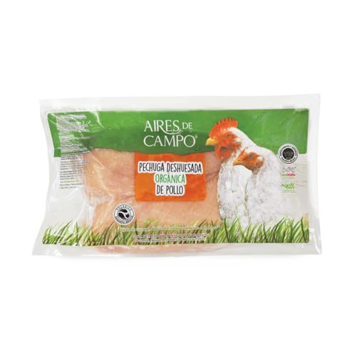 Aires de Campo Pechuga de Pollo Orgánica Deshuesada, 700g (Congelado)