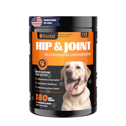 Zozdal Joint Supplement for Dogs, Glucosamine Chondroitin, LAO1