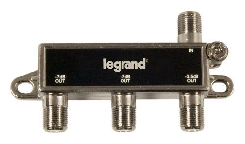 Legrand - On-Q VM2203V1 3Way Digital Cable Splitter with Coax Network Support,Black