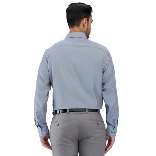 Image of Park Avenue Regular Fit Pure Cotton Structure Pattern Ainsley Collar Formal Shirt