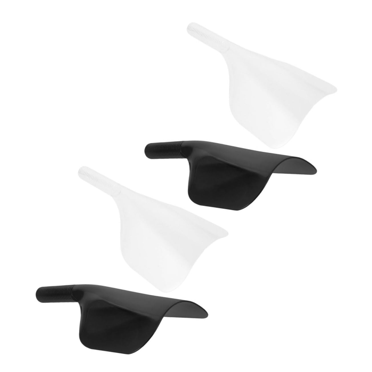 4 pezzi Maschera Parrucchiere con Manico Schermo Protettivo Nero Trasparente per Taglio Capelli Protezione Viso per Tintura Lacca Prodotti per per Uso Professionale e
