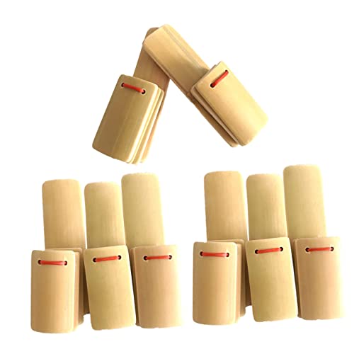 TOYANDONA 8 Pcs Bamboo Allegro Percussion Instruments for Kids Oud Instrument Kids Instruments Traditional Kuaiban Clappers Chinese Allegro Clapper Hand Castanets Bamboo Instruments Wooden