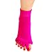 1 Pair Yoga GYM Massage Five Toe Separator Socks Foot Alignment Pain Relief Hot (One Size, A-Hot Pink)