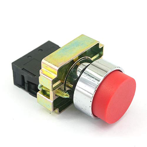 Bouton-poussoir rouge XB2BL42C 22mm avec ressort de rappel et contact NF