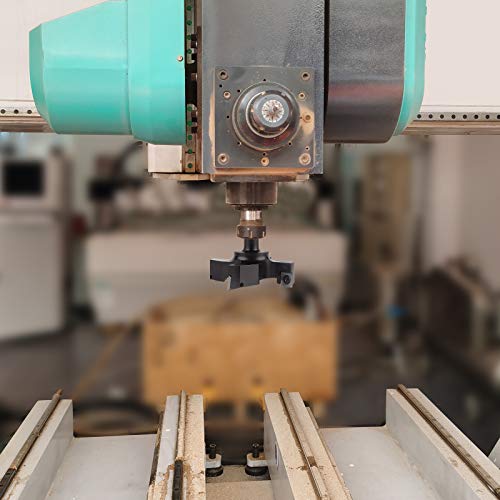 BINSTAK CNC Spoilboard Surface Grouter Bit 1/2" Shank 3" Cutting Diameter Carbide Insert Slab Flattening Router Bit Planing Bit Wood Planer Bit Woodworking Tool