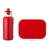 Trinkflasche und Brotdose für Kinder sind aus robustem, langlebigem Material und spülmaschinenfest.