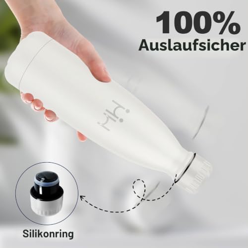 Edelstahl Trinkflasche 500ml, Trinkflasche Isoliert BPA-frei, Vakuum Isolierflasche, Thermosflasche Auslaufsicher… – Ansicht 4