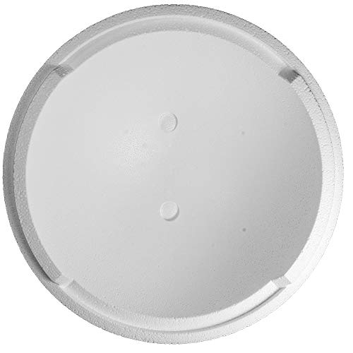 Styropor A330001 A100033 Kugeln 2-teilig 300 mm 1 Stücke, EPS, Weiss, 30 cm, Weiß