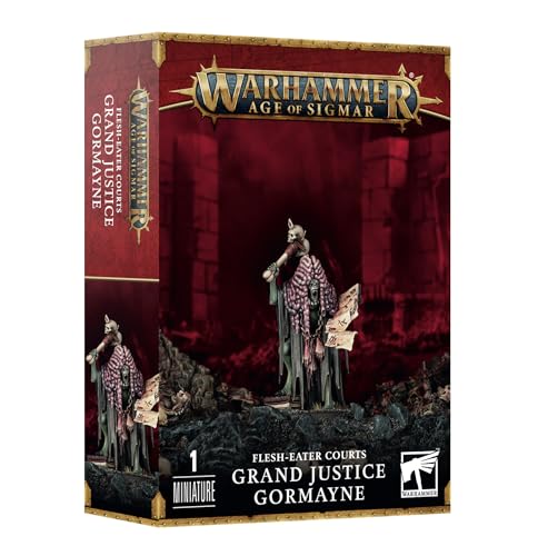 Grand Justice Gormayne Flesh-Eater Courts figurine noire détaillée pour modélisme Warhammer