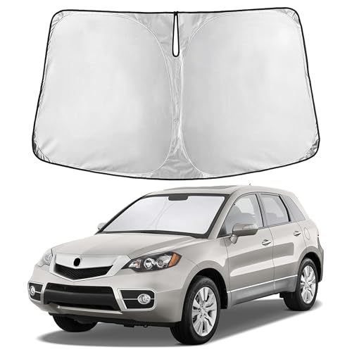 Image of EcoNour Windshield Sunshade Compatible for Acura RDX 2007-2010 2011 2012, Sun Visor for Front Windshield & Window Sun Shade Cover, UV Heat Blocker & Protector, Car Accessories