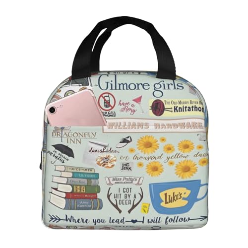TDHFSHKT Insulated Reusable Lunch Bag with Cartoon Design