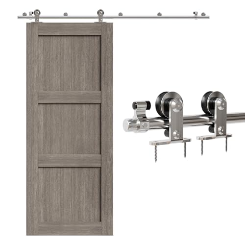 CCJH 150CM Herraje para Puerta Corredera Kit de Accesorios para Puertas Correderas, Acero Inoxidable Kit