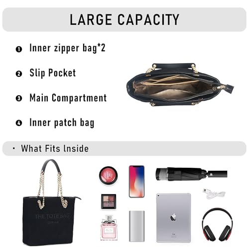 Image of Chinllo Tote Bag for Women, Medium Top Handle Handbags Purse