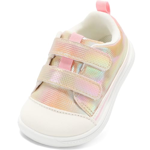 Noorkiz Toddler Girls' Wide Toe Box Zero Drop Glitter Shoes (Various) - image 1