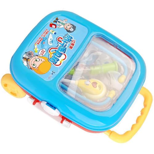 医療用スーツケースごっこ遊びセット ドクターツール付き 子供の創造性とチームワークを強化 微細運動能力トレーニング 子供用医療用ツール