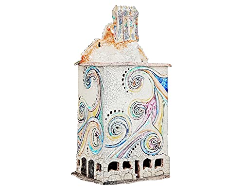Midene Ceramic Art Tealight Candle Holder Room Decoration Handcrafted Collectible Miniature Light House Casa Batllo By Antoni Gaudí In Barcellona, Spain E250N* #TOP3