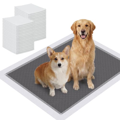 Image of Charcoal Dog Pads, XL 28 inchx34 inch, All Edge-Wrapped, Odor-Control Thick Pad