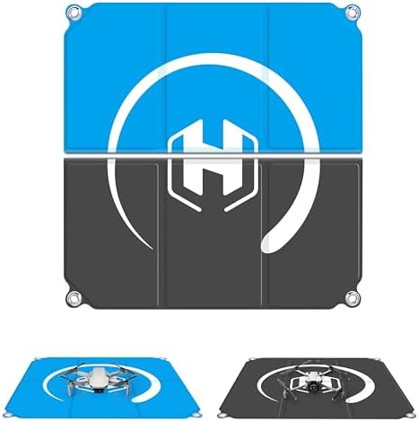 STARTRC PHOTO Drone Landing Pad Foldable 2x3 Fast-Fold, (22in/55cm) Double-Sided Waterproof Launch Pad, Weighted Helipad for DJI Mini 4 Pro/Mini 4k/AIR 3S/Neo/Mini 3/Mini 2 se/Avata 2/Flip Drone